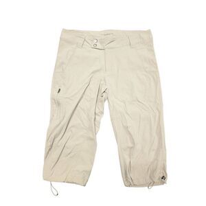 Columbia Pants Tan Nylon Blend Omni-Shield Sun Protection Hiking Women's 12